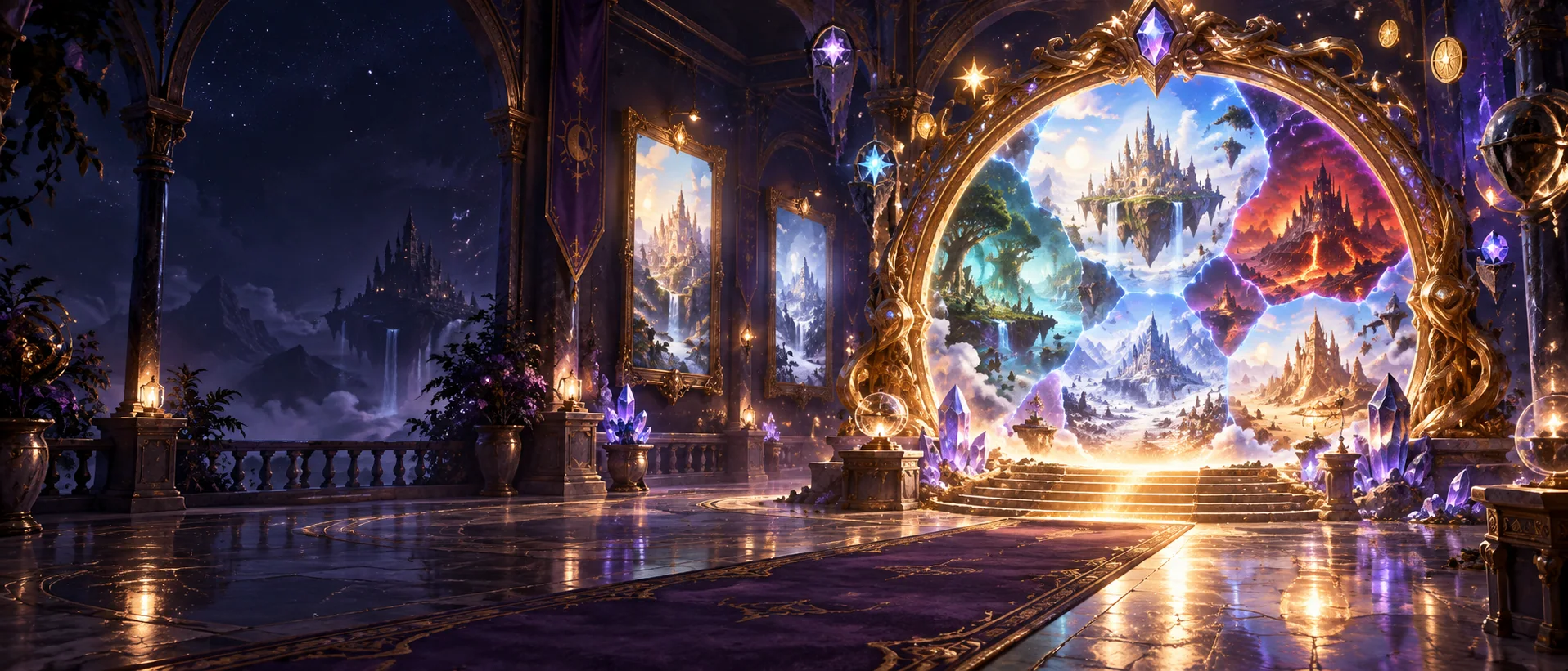 A painted portal opening onto the many worlds of MagiSoft.